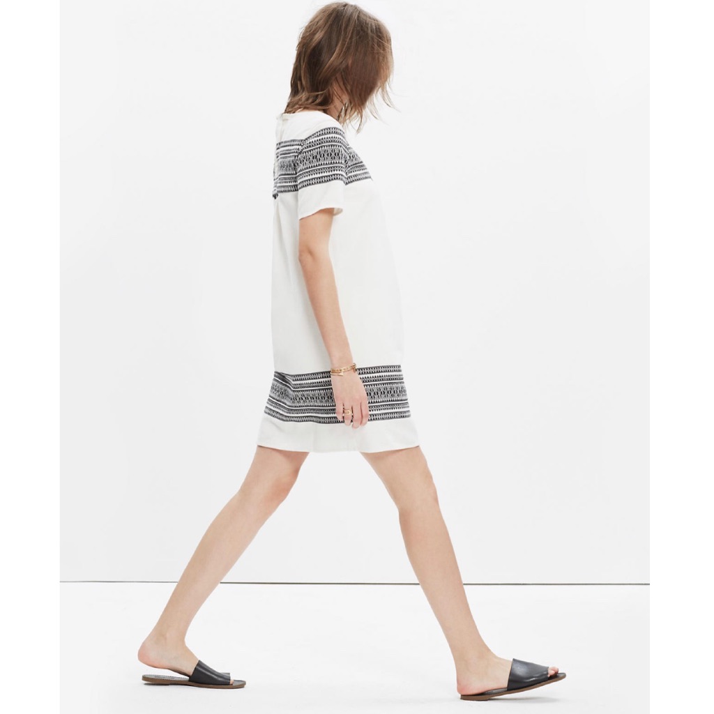 Madewell Cabana Jacquard Shift Dress